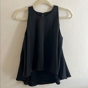 AQUA Elegant Black Sleeveless Top
